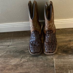 Little boys Leather Cowboy Boots